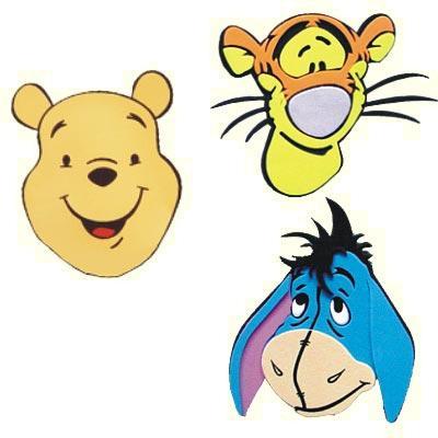 Carinhas de EVA Winnie The Pooh - Piffer (6 itens)