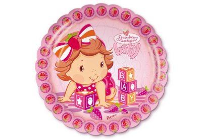 Prato Aniversrio New Moranguinho Baby - Regina (8 unid)