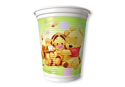 Copo Plstico Pooh Baby II - Regina (8 unid)
