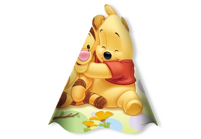 Chapu Aniversrio Pooh Baby II -  Regina (8 unid)