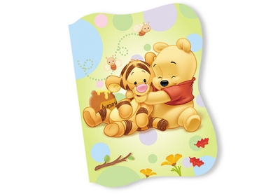 Convite Pequeno Pooh Baby II - Regina (8 unid)