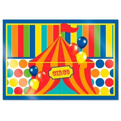 Kit Decorativo Painel 4 Lminas Circo - Cromus