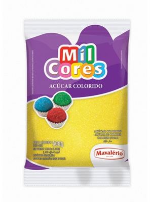 Acar Colorido Amarelo 500g Mil Cores - Mavalrio