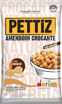 Amendoim Pettiz Natural Crocante c/ 1,01Kg - Dori
