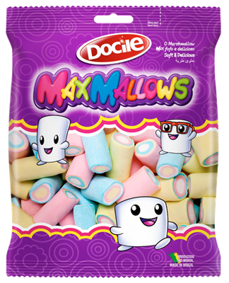 Marshmallow MaxMallows Tubo Color c/250grs - Docile