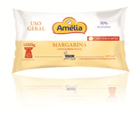 Margarina Amlia Uso Geral Sem Sal 1Kg - Vigor
