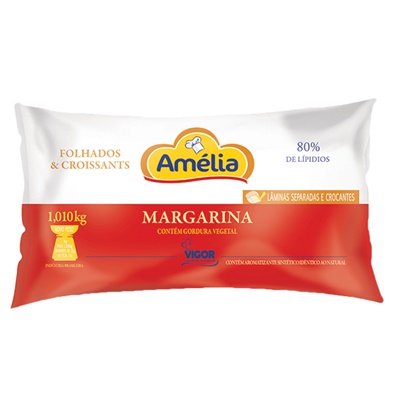 Margarina Amlia Folhados & Croissants 1Kg. - Vigor