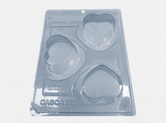 Forma de Silicone Mini Po de Mel Corao - BWB