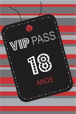Convite Vip Pass 18 Anos (08 unid.) - Duster