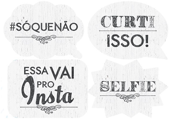 Placa Selfie LLS-002 c/4 unidades - Litoarte