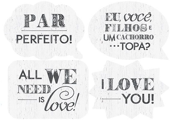 Placa Selfie LLS-003 c/4 unidades - Litoarte