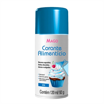 Corante Spray Azul 120ml/92g. - Mago
