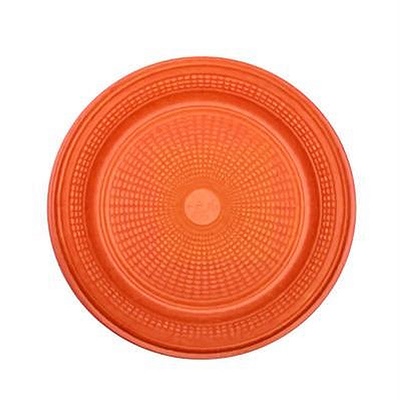 Prato Descartvel Laranja 15cm c/10 unid. - Trik Trik