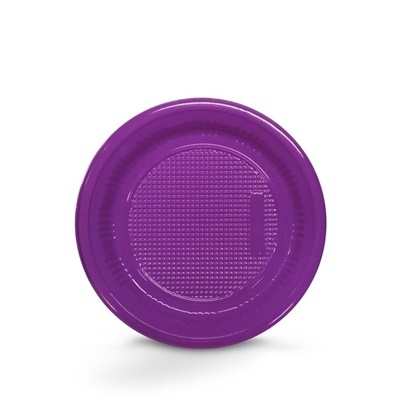 Prato Descartvel Roxo 15cm c/10 unid. - Trik Trik