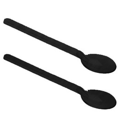 Colher Piccolo Preto c/100 unids. - Plastilnia