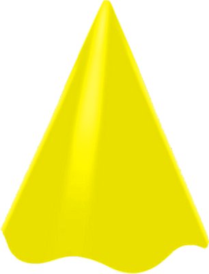 Chapu Cone Live Colors Amarelo (8 unid.) - Junco