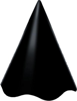 Chapu Cone Live Colors Preto (8 unid.) - Junco