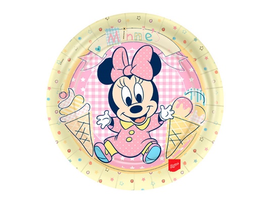 Prato Baby Minnie e Amigos c/ 8 unid. - Regina