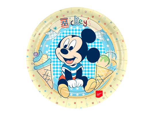 Prato Baby Mickey e Amigos c/8unid. - Regina