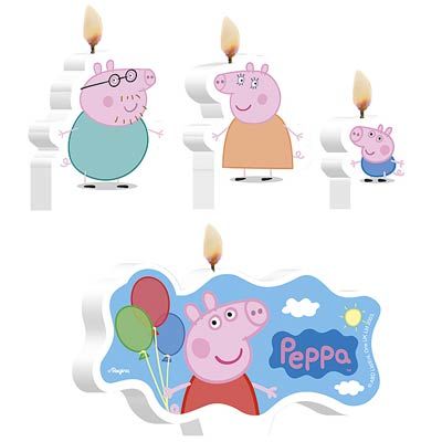 Kit Vela Peppa Pig (04 unid.) - Regina