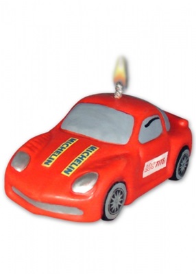 Vela Fire Cars Vermelho - Velarte