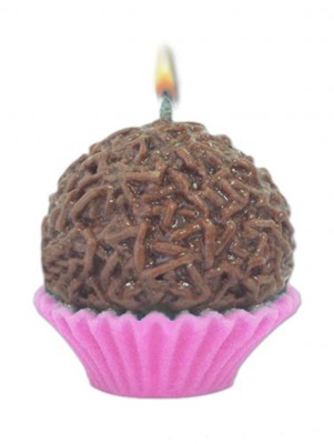 Vela Brigadeiro Rosa - Velarte