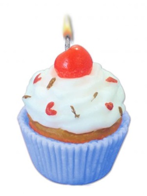 Vela CupCake Azul - Velarte