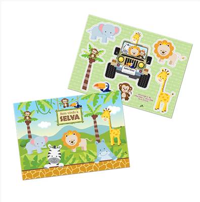 Kit Decorativo Bem Vindo  Selva - Junco