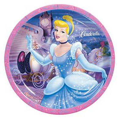 Prato Aniversrio Cinderella - Regina (10 unid.)