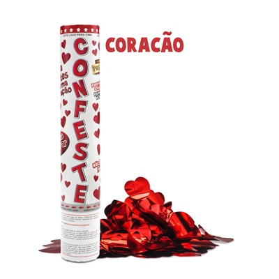 Lana Confete Corao Premium 25cm - Mundo Bizarro