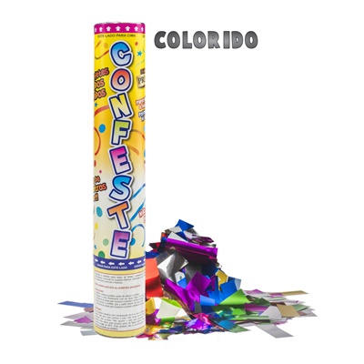 Lana Confete Colorido Premium 25cm - Mundo Bizarro