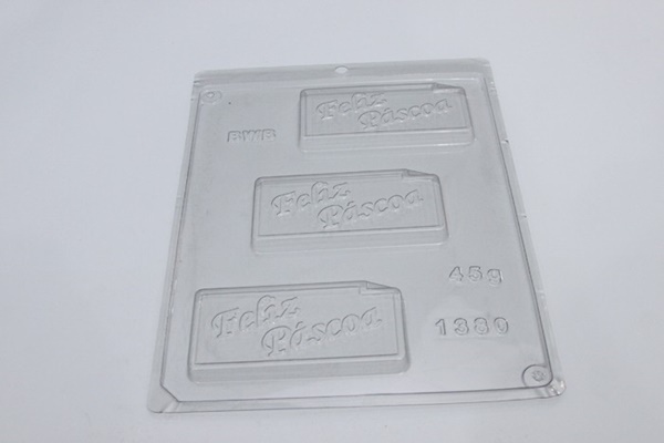 Forma Simples Placa Feliz Pscoa -BWB