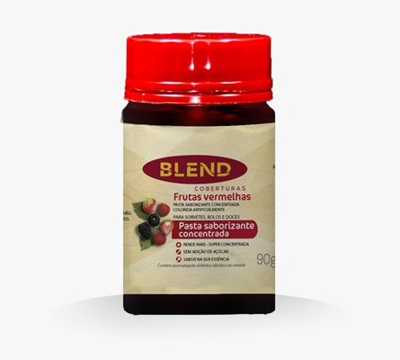 Pasta Saborizante Concentrada Frutas Vermelhas 90g - Blend