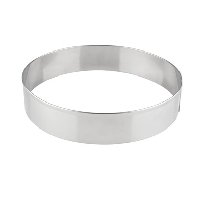 Aro Cortador Inox Redondo 30cmx8cm - Caparroz