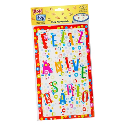 Pop-Top Feliz Aniversrio - Mundo Bizarro