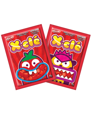 Chicle X-Morango c/24 unid. - Docile