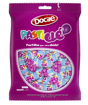 Chicle Pasticle Uva c/100 unid. - Docile