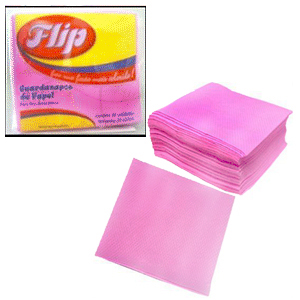 Guardanapo Papel 20x21 Rosa(50 unid.) - Flip Festas