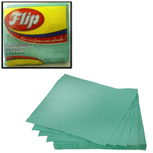 Guardanapo Papel 23x20 Verde (50 unid.) - Flip Festas