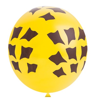 Balo 11 Manchas de Girafa Amarelo c/25 unid. - Happy Day