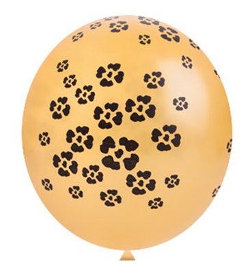 Balo 11 Mancha de Ona Perol. Ouro c/25 unid. - Happy Day