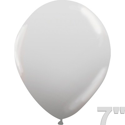 Balo Liso Branco Neve 7 c/50 unid. - Balloontech