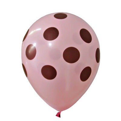 Balo 11 Rosa com Po Marrom (25 unid.) - Happy Day