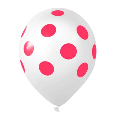 Balo 11 Branco com Po Rosa (25 unid.) - Happy Day