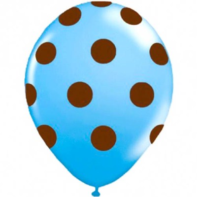 Balo 11 Azul com Po Marrom (25 unid.) - Happy Day
