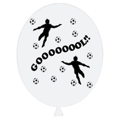 Balo 11 Branco e Preto Futebol Alvinegros (25 unid.) - Happy Day