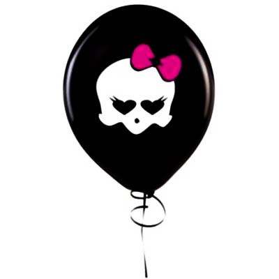 Balo 11 Preto Monster Hallo Teen (25 unid.) - Happy Day