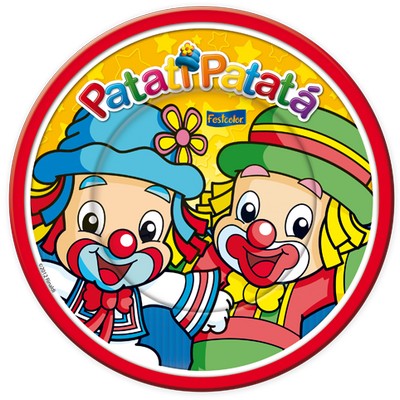 Prato Patat-Patat Infantil (8 unid.) - Festcolor