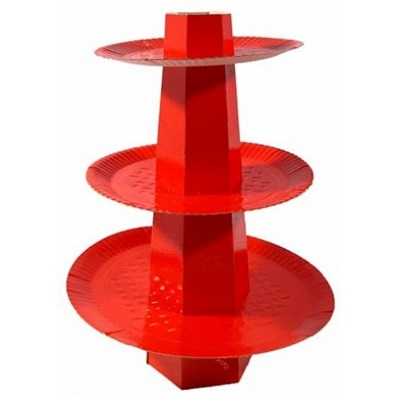 Baleiro 3 Andares Vermelho - UltraFest