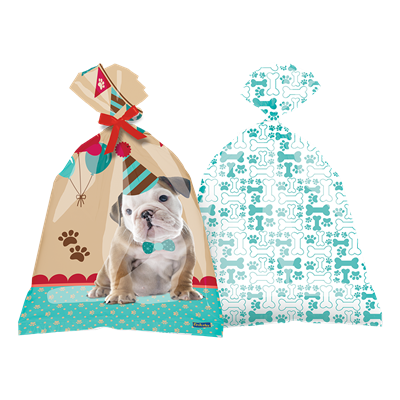 Sacola Plstica Dogs c/8 unid. - Festcolor